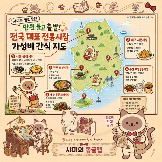 만원 들고 시장 한 바퀴 인포그래픽
