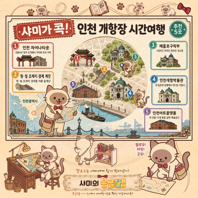 캔버스백 메고, 인천 개항장 레트로 시간여행! 인포그래픽