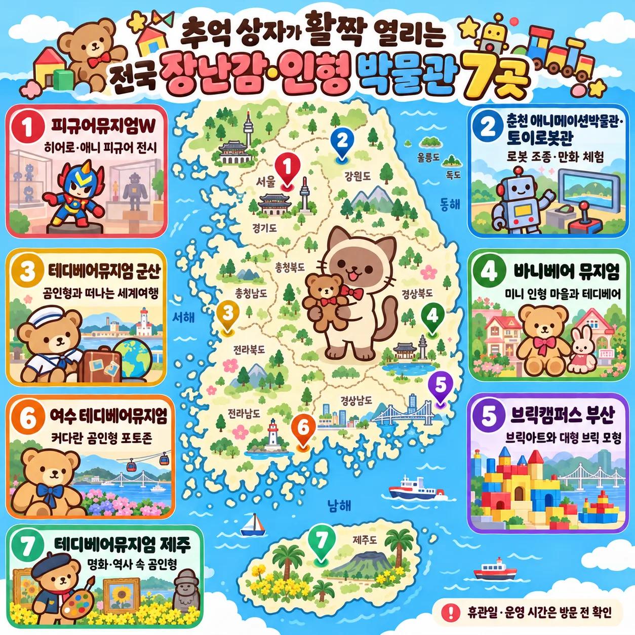 추억 상자가 활짝 열리는 전국 장난감·인형 박물관 7곳 테마지도